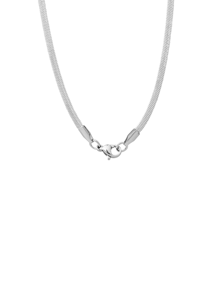 Cadena Plateada Planchada 3 mm