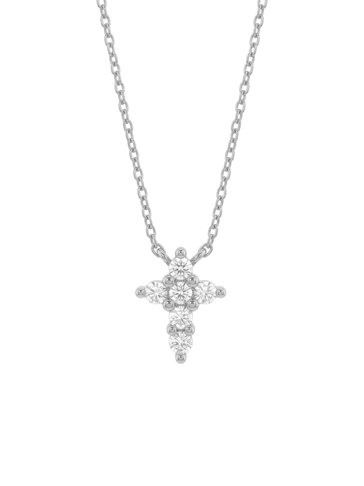 Collar Con Cruz Zirconias