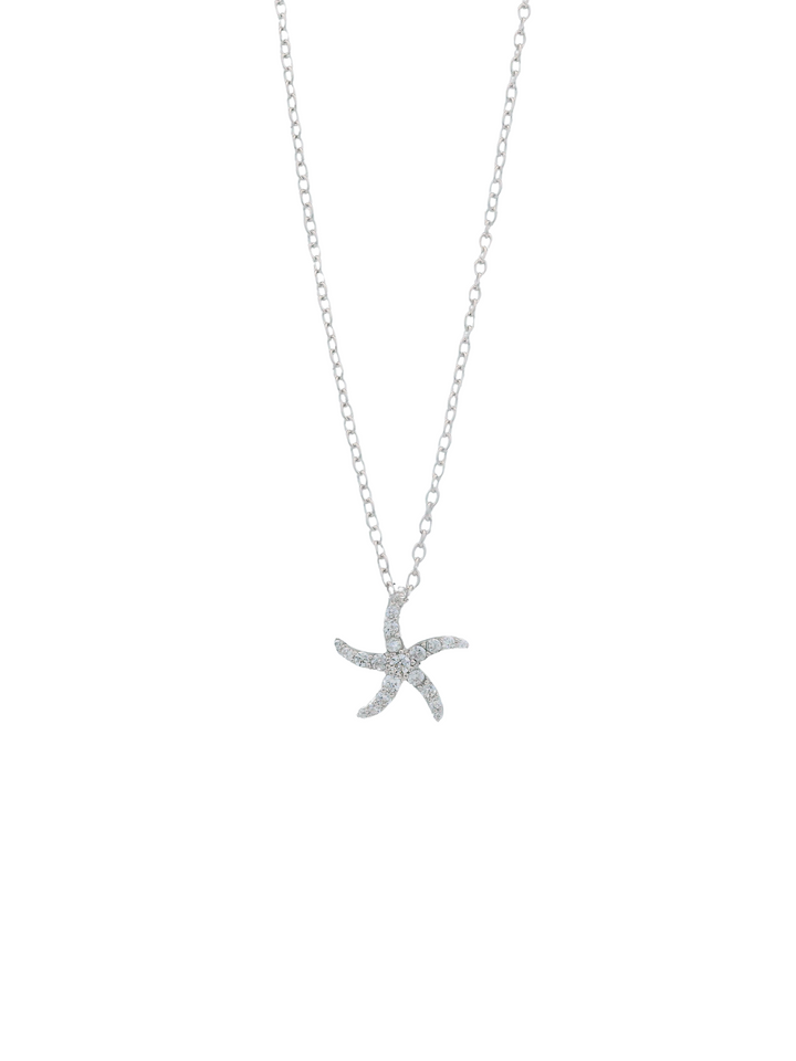 Collar Con Estrella de Mar Zirconias