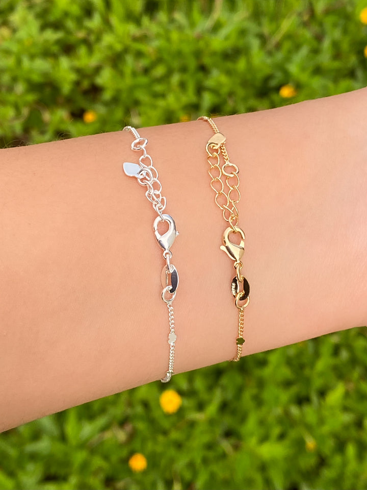 Pulsera Con Corazones Planchados