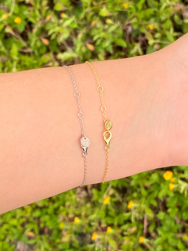 Pulsera Trebol Contorno Zirconias