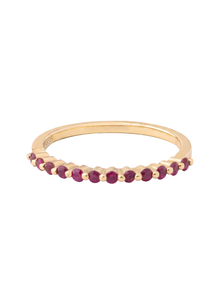 Anillo Corte Round 0.25 Ct Rubi Natural