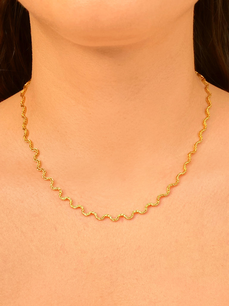 Collar Ondulado Trenzado