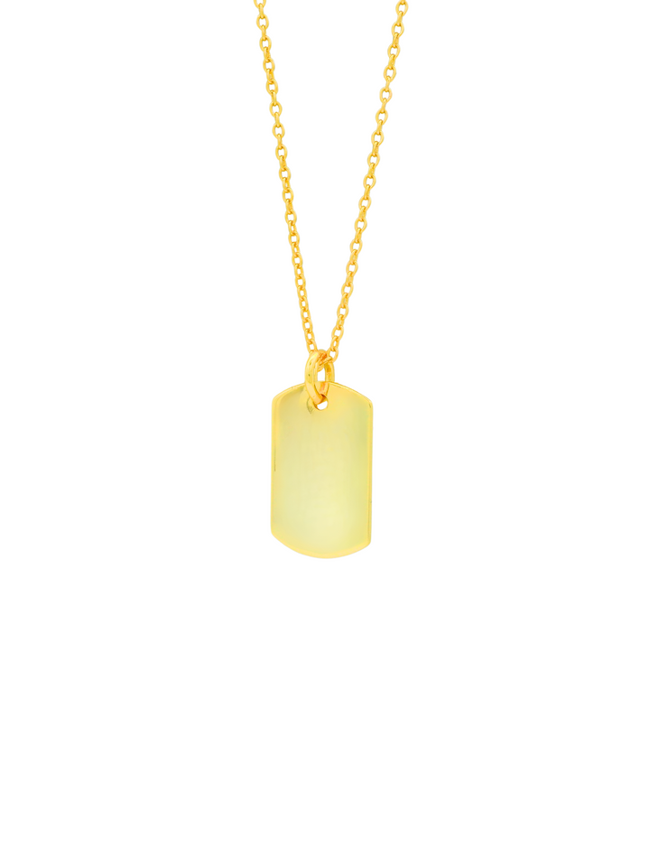 Collar Con Placa Lisa