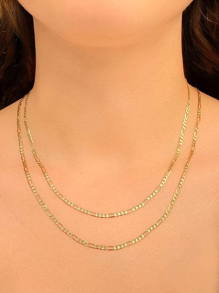 Cadena Eslabon Planchado 2.5 mm Oro 14k