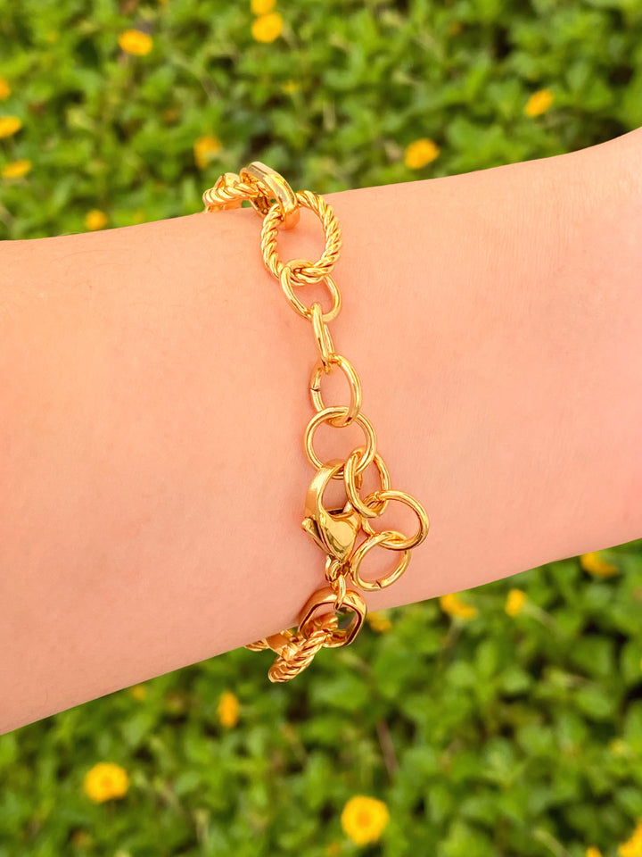 Pulsera Ovalado Enlazado Trenzado