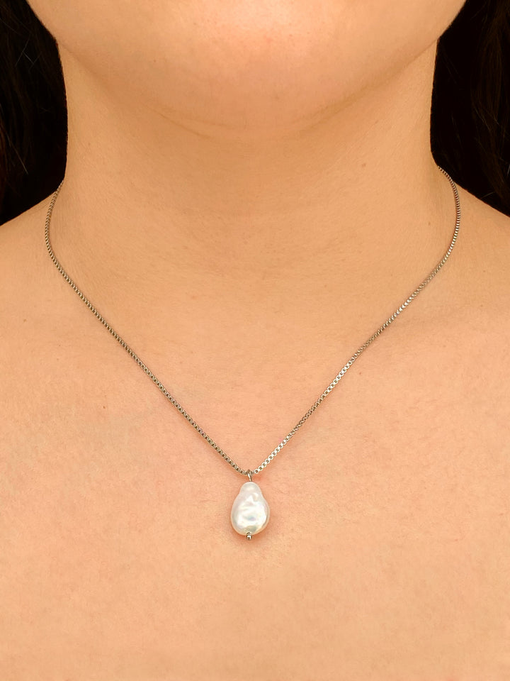 Collar Dije Perla Irregular
