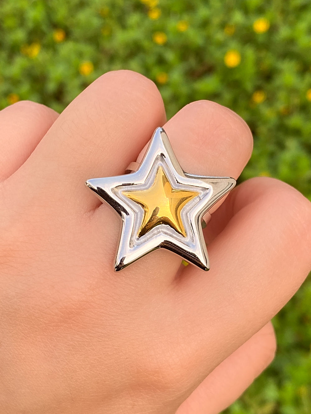 Anillo Estrella Chunky
