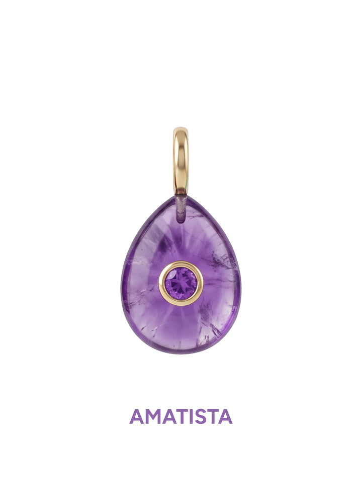 Dije Ovalado Con Centro Zirconia
