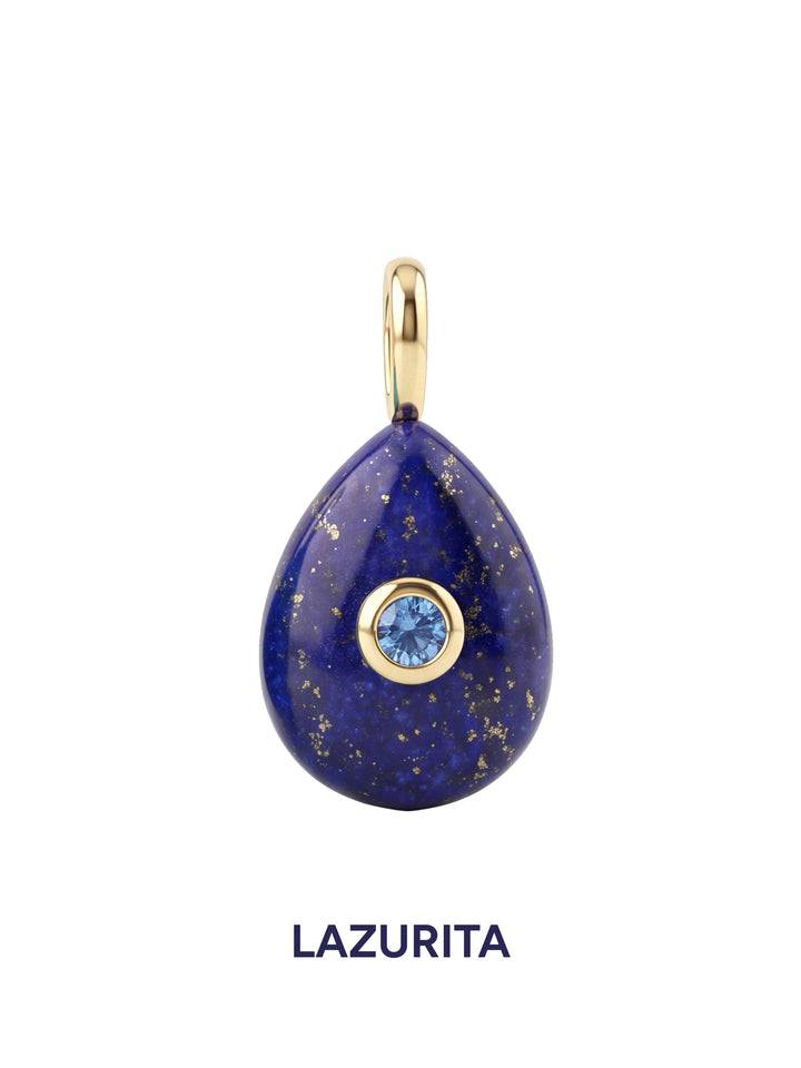 Dije Ovalado Con Centro Zirconia