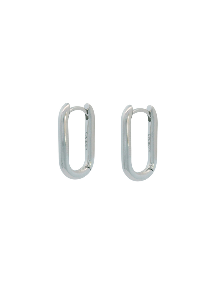 Par Arracada Con Eslabon Rectangular