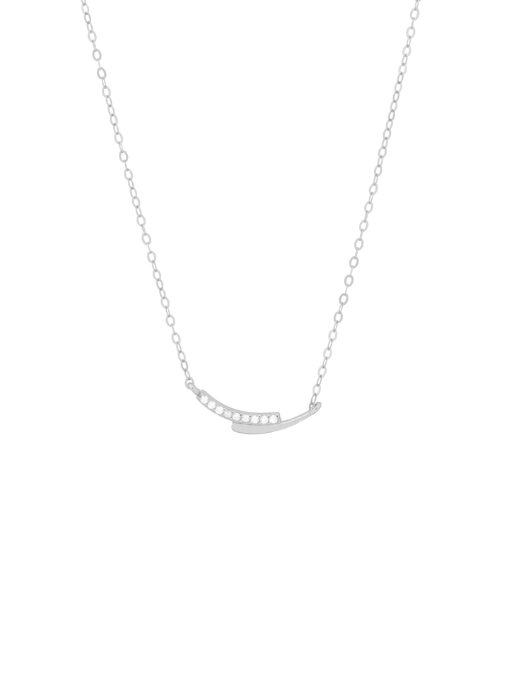 Collar Con Doble Linea Zirconias