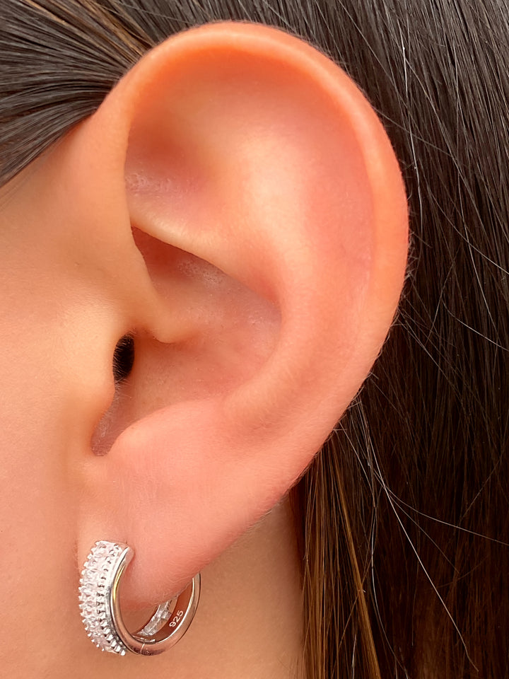 Par Arracada Baguettes 13 mm