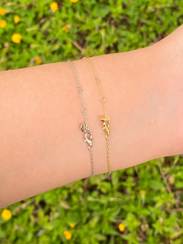 Pulsera Linea Siete Zirconias Redondas