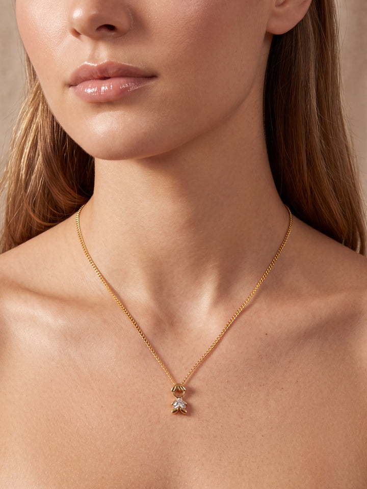 Personaliza Tu Collar Dijes Niños Centro Zirconia