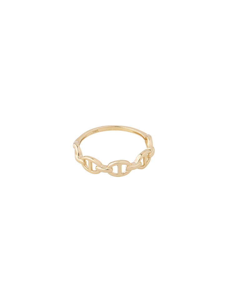 Anillo Eslabon Marinero Oro 14k