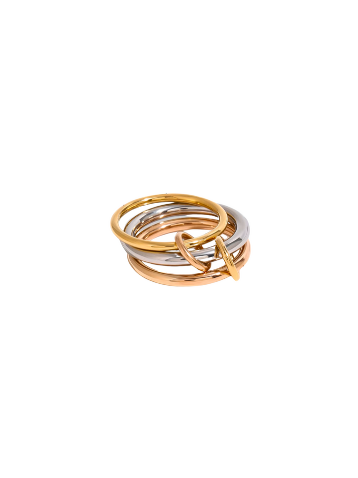 Anillo Triple Argolla Liso