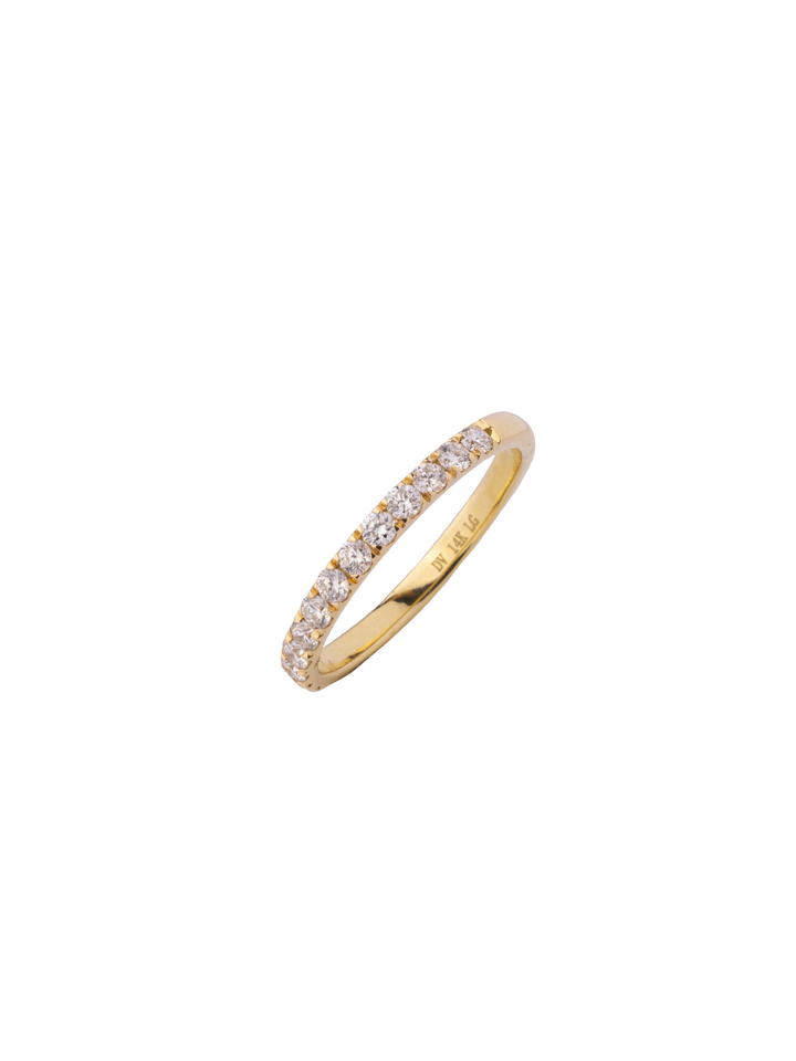 Anillo Media Churumbela Oro 14k 0.62 Ct Diamante Lab Grown