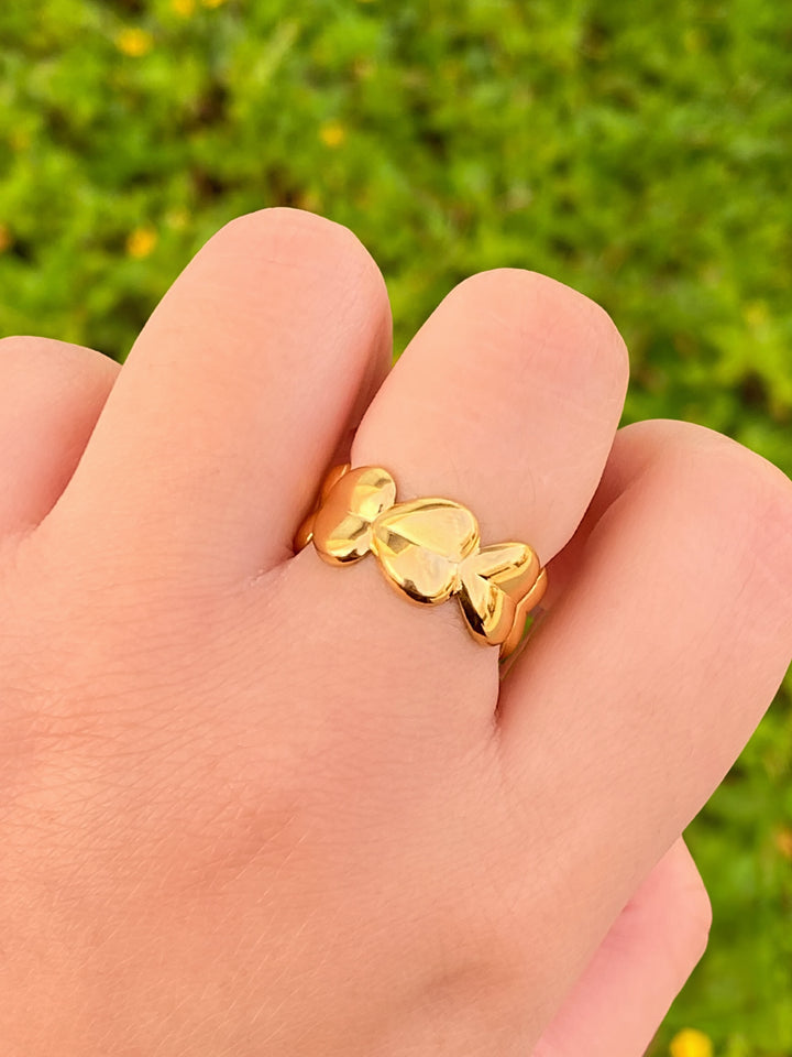 Anillo Abierto Corazones