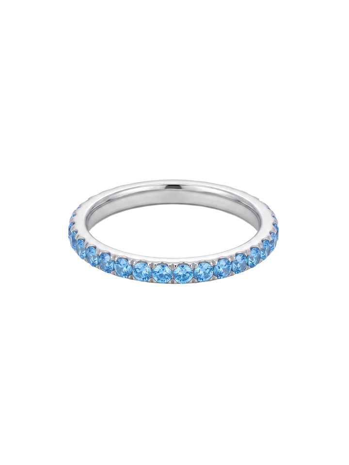 Anillo Churumbela Zirconias Plateada