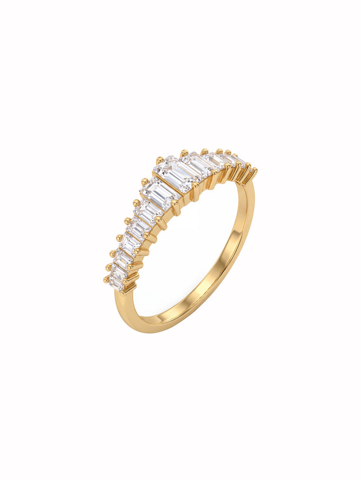 Anillo Con Zirconias Baguettes