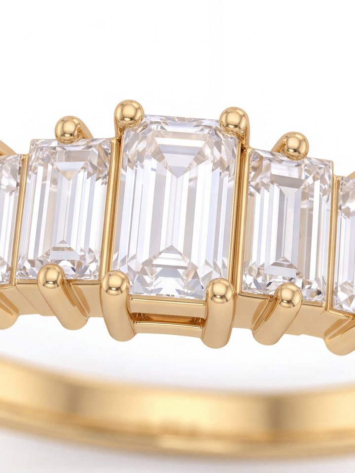 Anillo Con Zirconias Baguettes