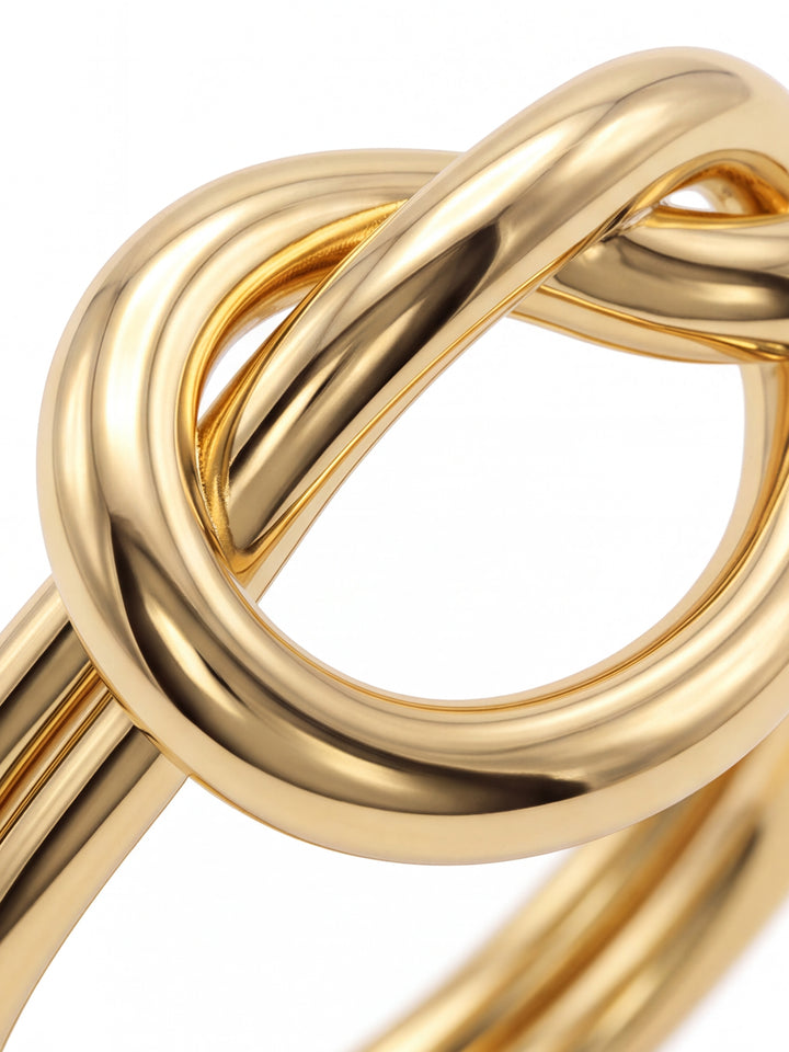 Anillo Con Corazon Nudo