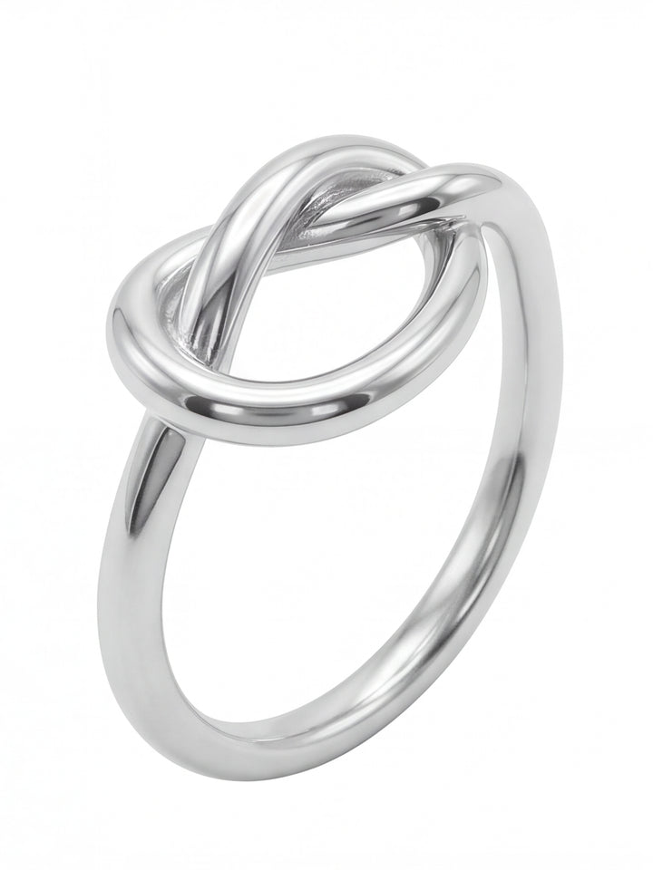 Anillo Con Corazon Nudo