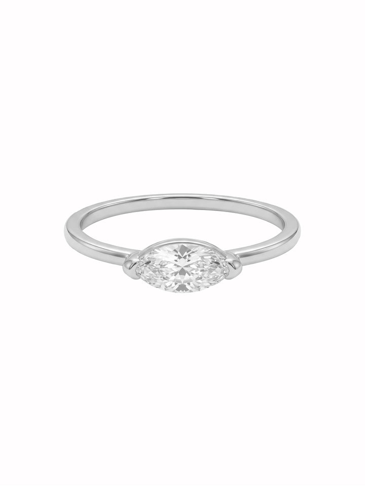 Set Anillos Con Zirconia Marquesa Y Forma V