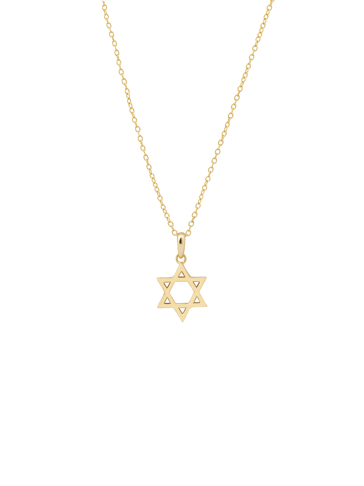 Collar Contorno Estrella De David