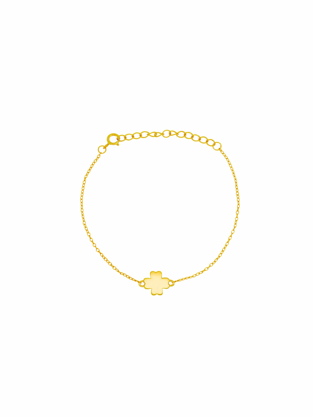 Pulsera Con Trebol Cuatro Hojas Liso