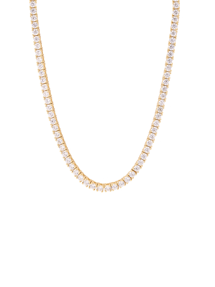 Choker Tennis Con Zirconias 3 mm