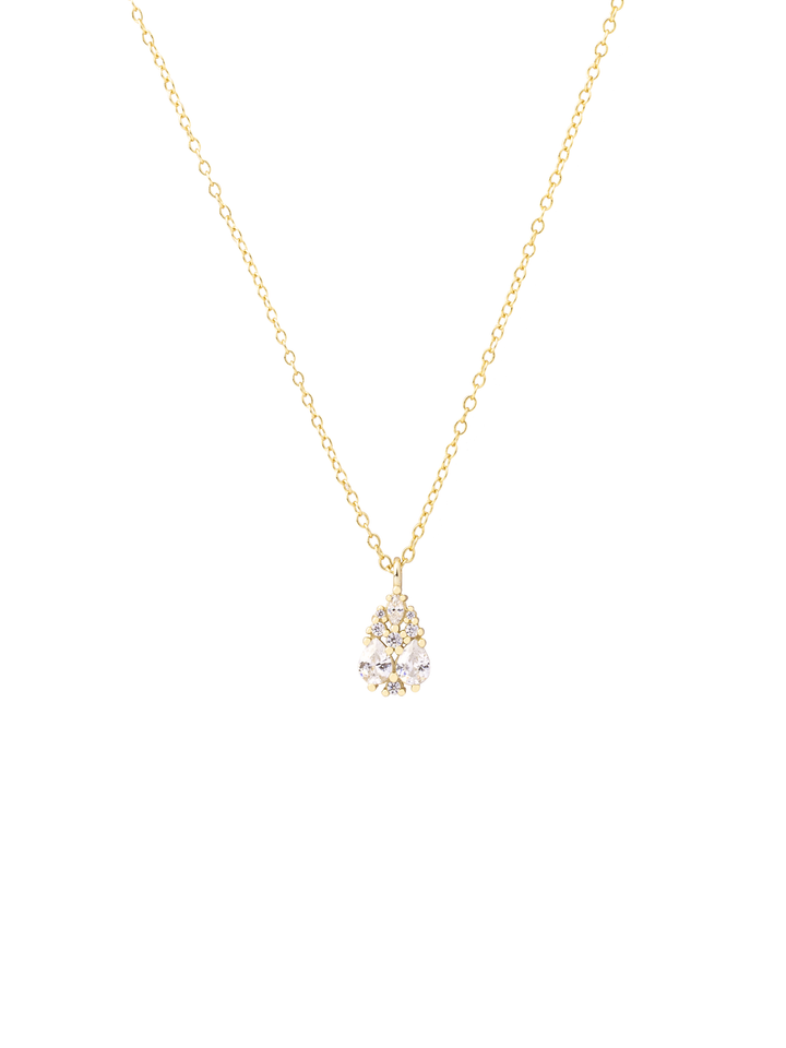 Collar Dije Gota Zirconias Agrupadas