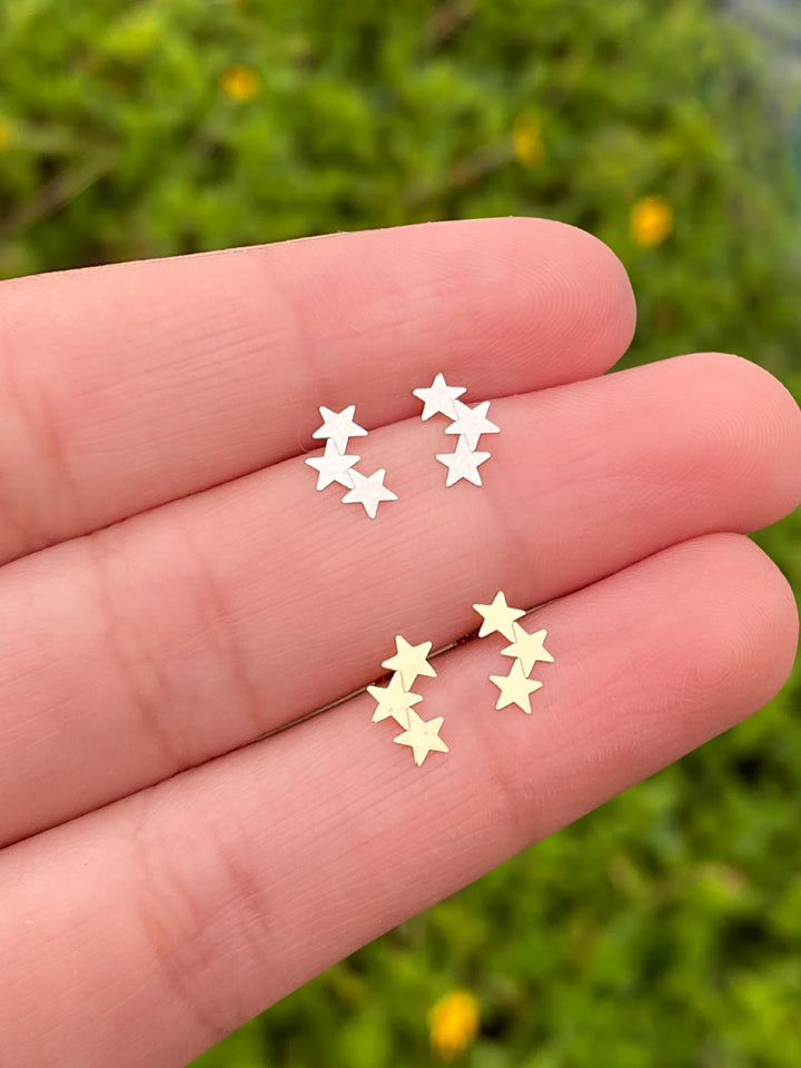 Broquel Triple Estrella Oro 10k