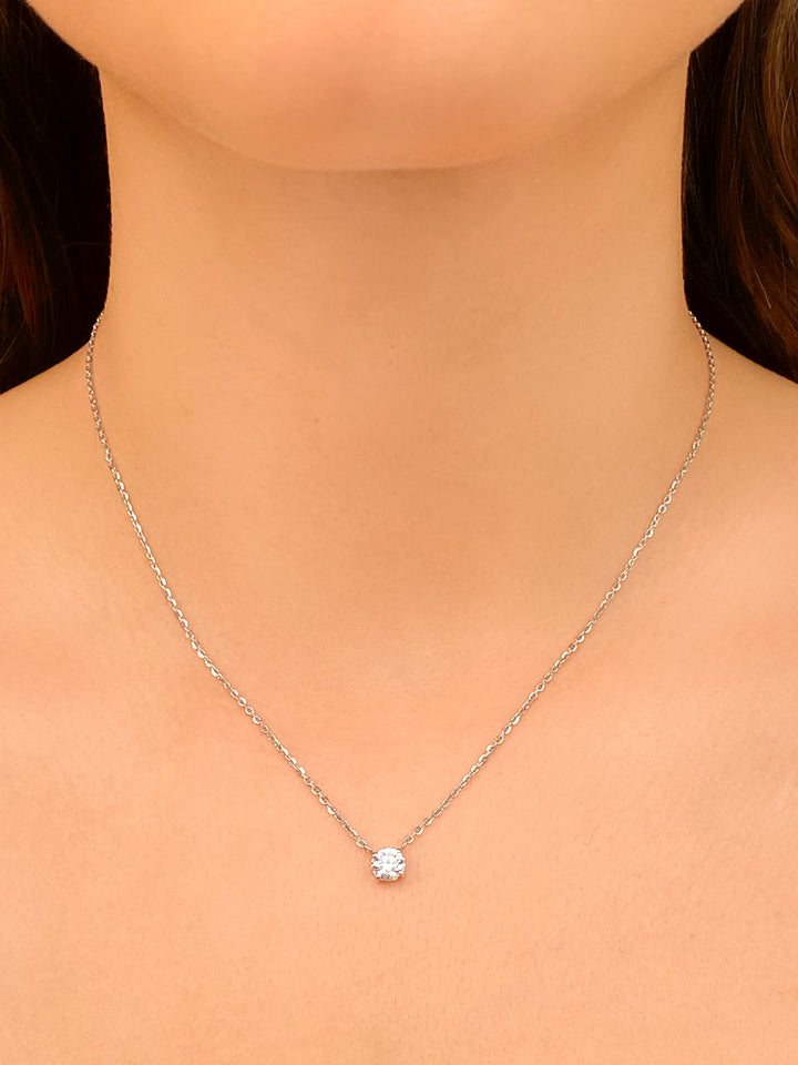 Collar Solitario 0.50 Quilates Diamantes Lab Grown