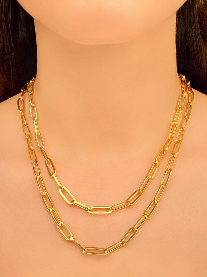 Collar Eslabones 5 mm Oro 14k