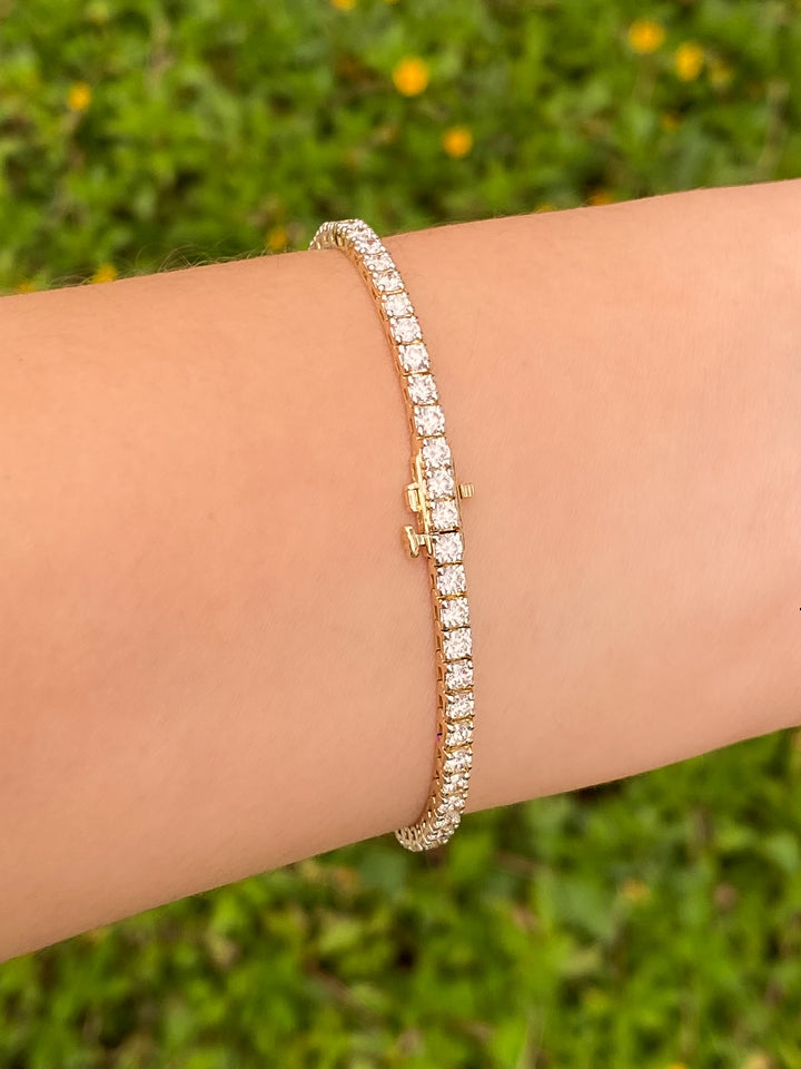 Tennis Bracelet 4 Ct Diamantes Lab Grown
