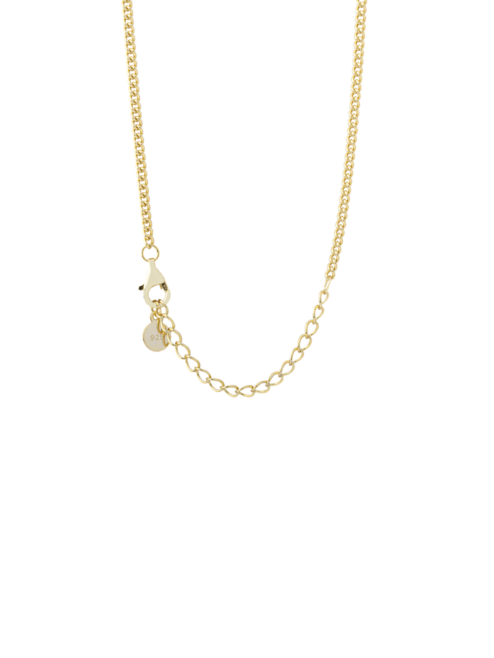 Collar Cadena Cubana Dije Ojo de Zirconias
