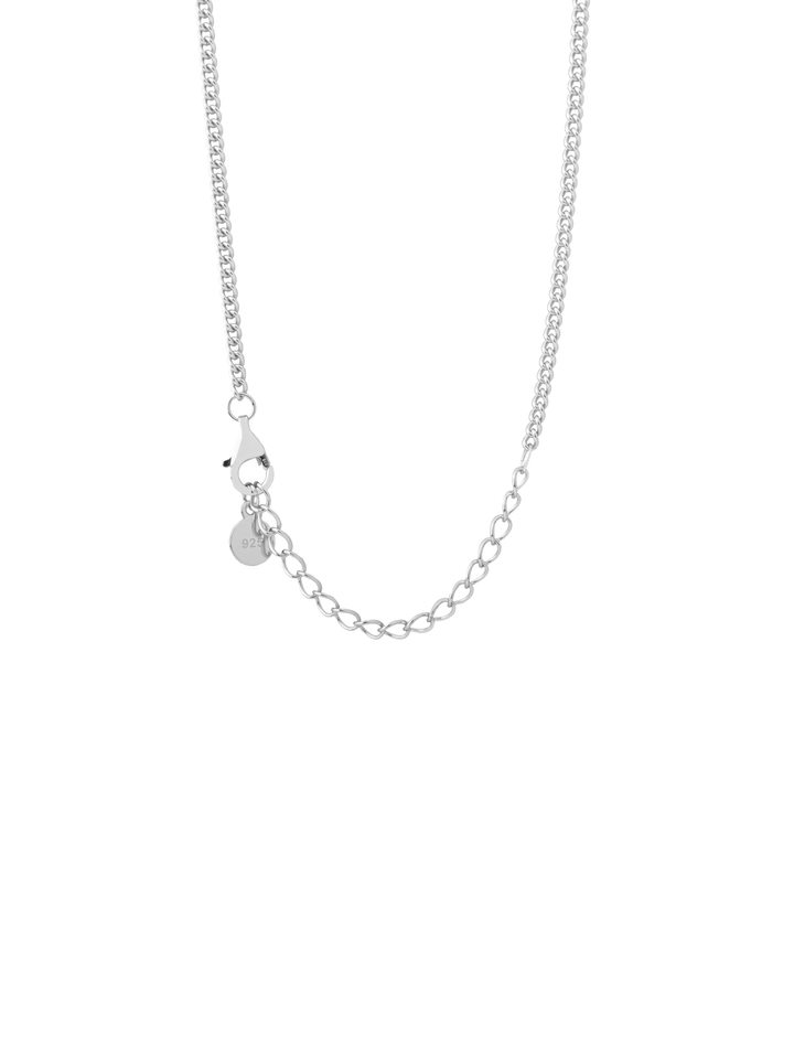 Collar Cadena Cubana Dije Ojo de Zirconias