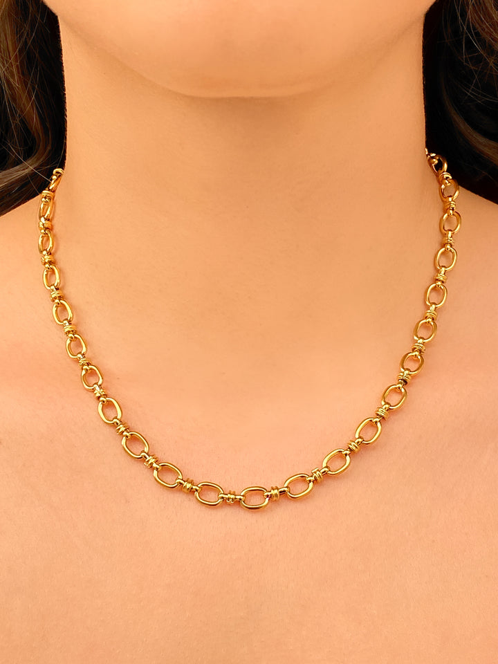 Collar Eslabones Ovalados