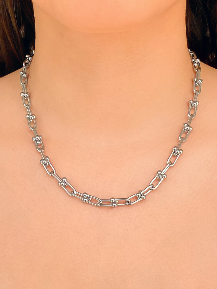Collar Eslabones Enlazados Chunky