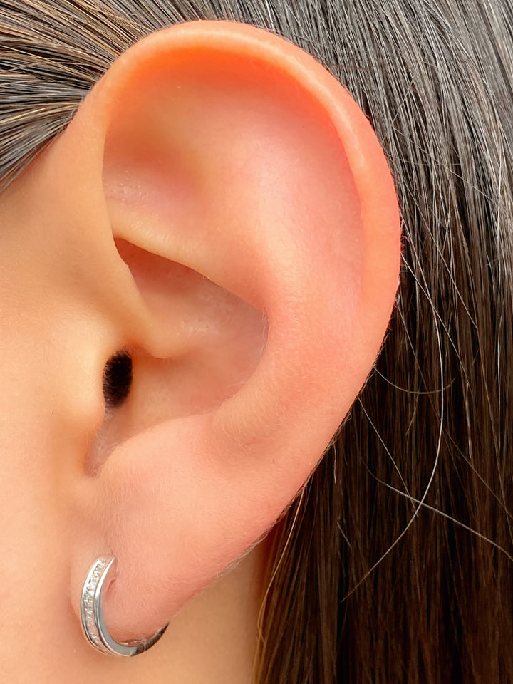 Par Arracada Baguette Diamantes 0.15 Ct