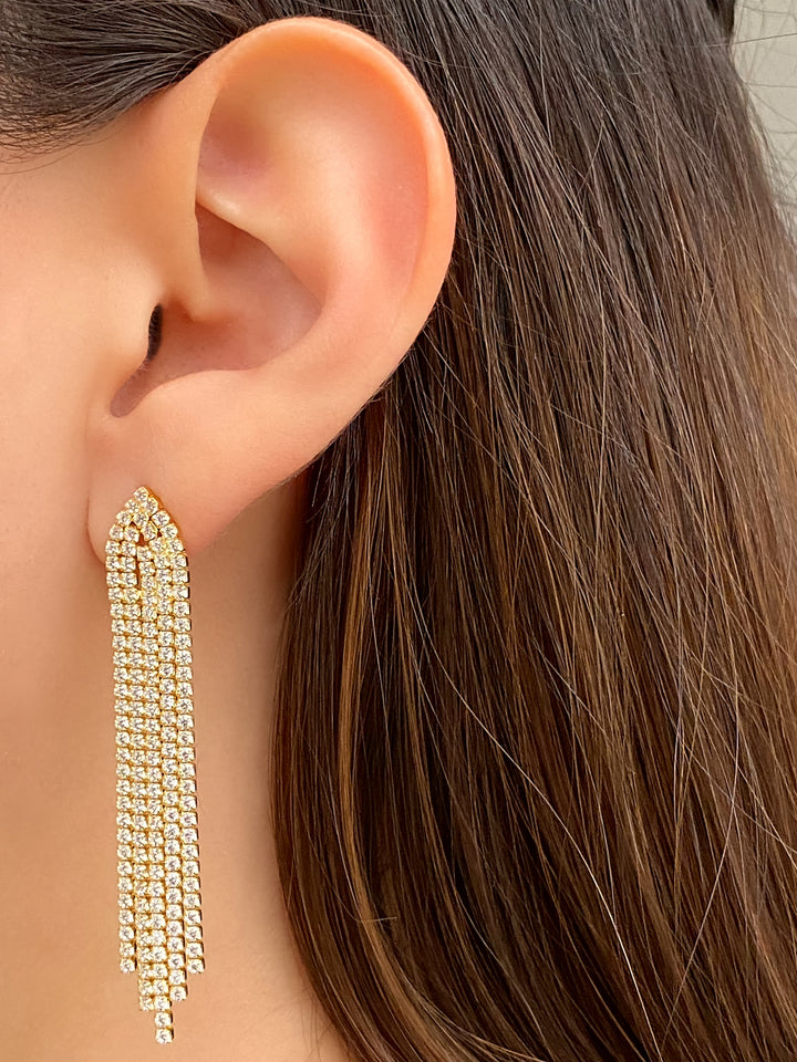 Par Arete Tiras Zirconias