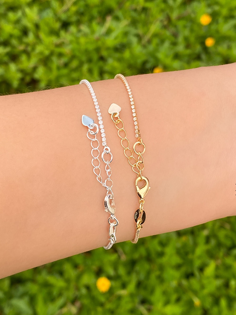 Pulsera Delgada Zirconias 1 mm