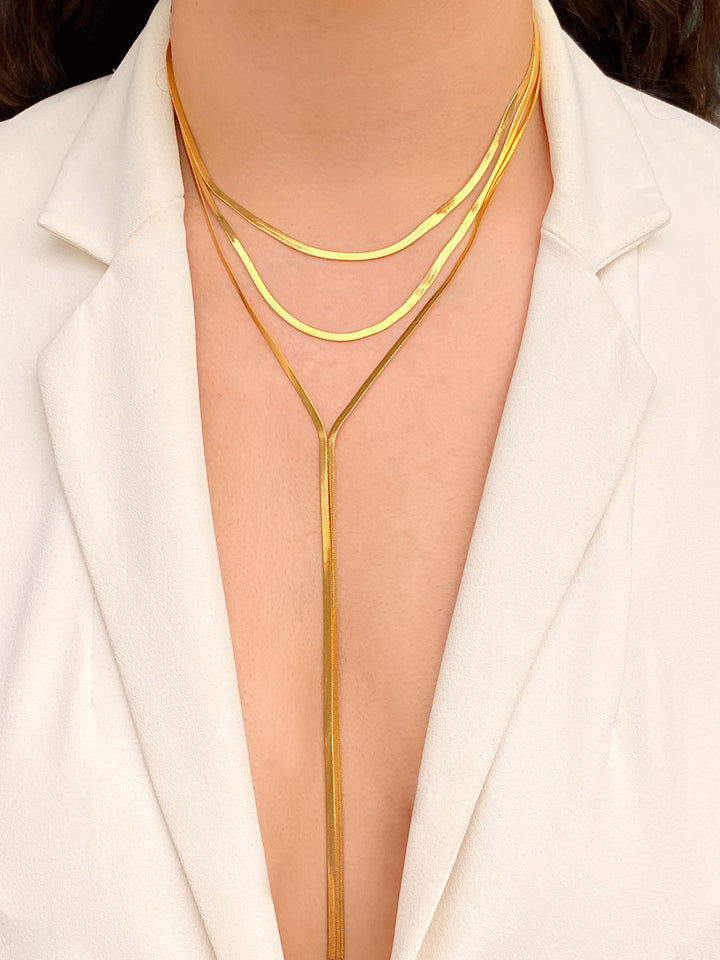 Collar Corbatin Doble Planchado