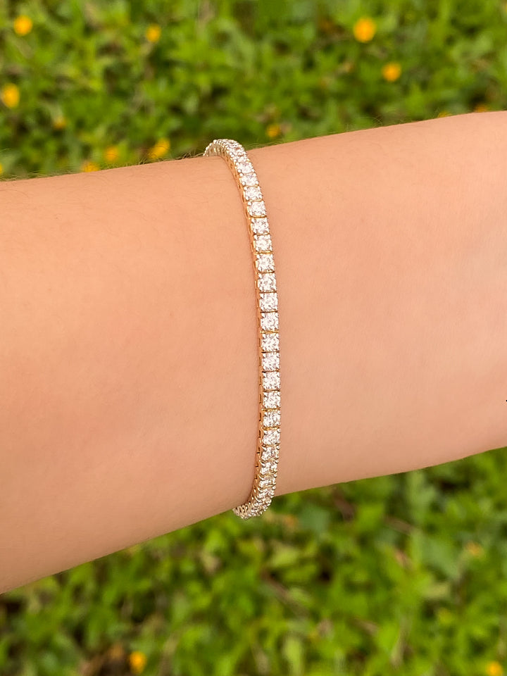 Tennis Bracelet 4 Ct Diamantes Lab Grown