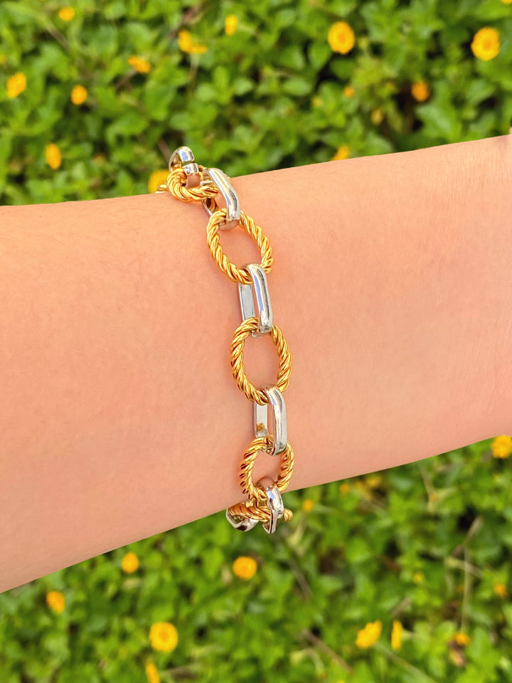 Pulsera Ovalado Enlazado Trenzado