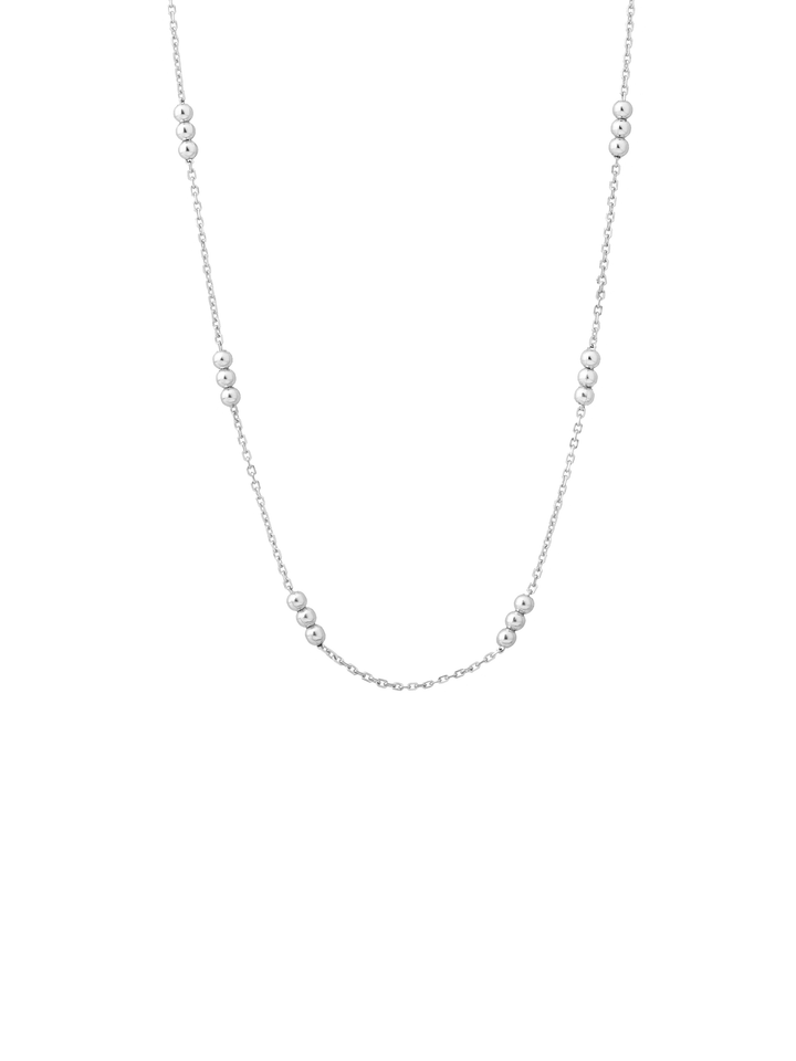 Collar Triple Bolitas Intercaladas