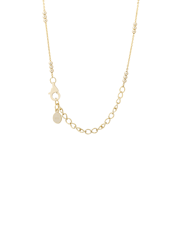 Collar Triple Bolitas Intercaladas