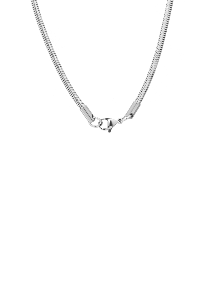 Cadena Plateada Delgada Tubular